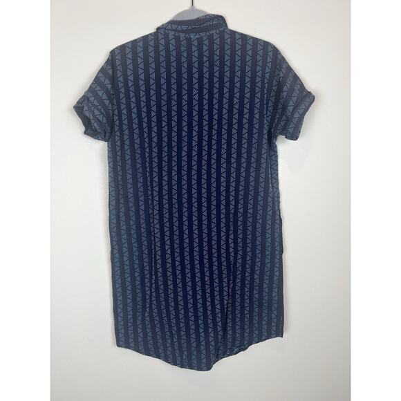 Roberta Roller Rabbit Haru Short Sleeve Button Up Blue Striped Shirt Dress Sz XS - Picture 4 of 8